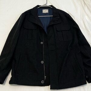Men's Black Military Field Jacket